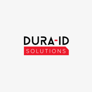 Dura-ID logo with a light grey background.