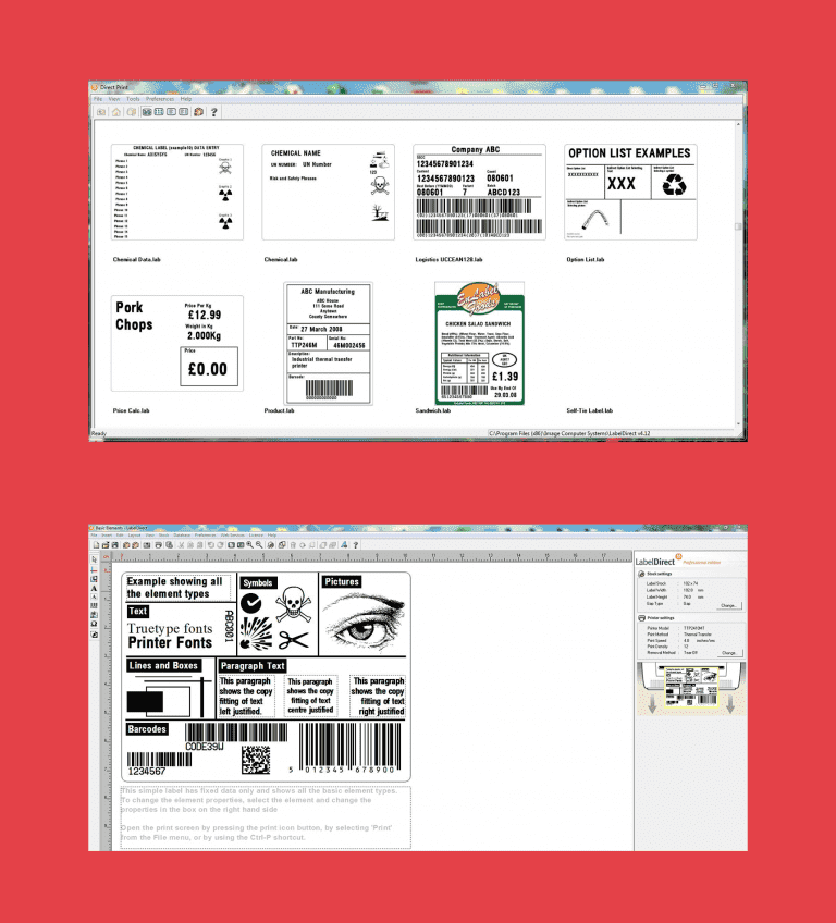 LabelDirect Software - Screenshots