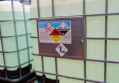 Full Colour, Continuous Media Label on chemical IBC
