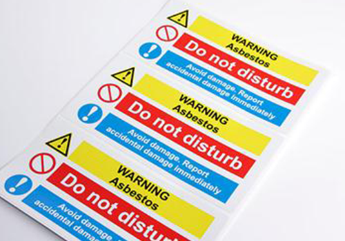 Vinyl Indtsurction Label Full colour vinyl instruction label for warehouse