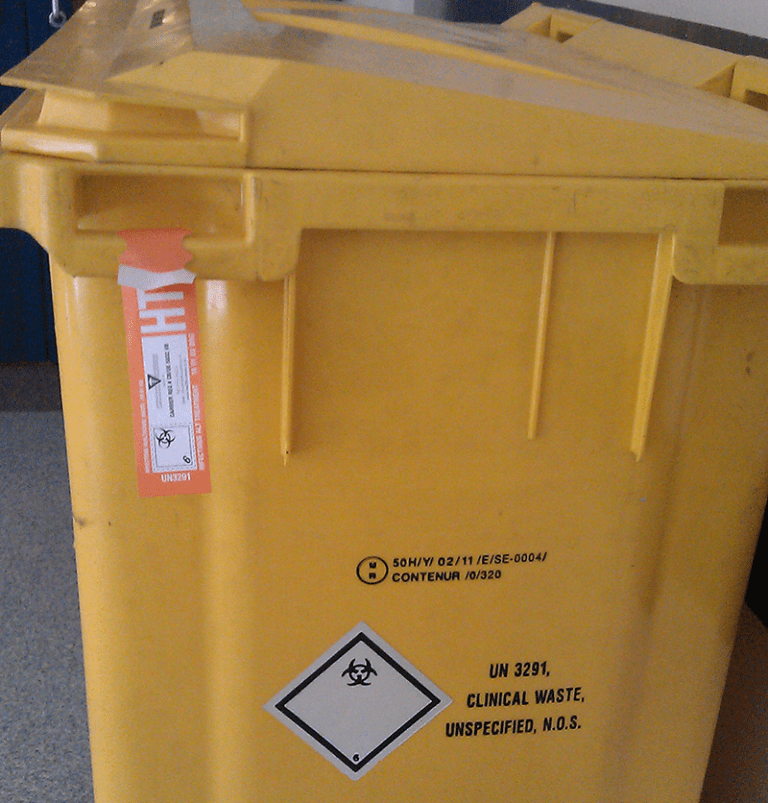 clinical waste labels