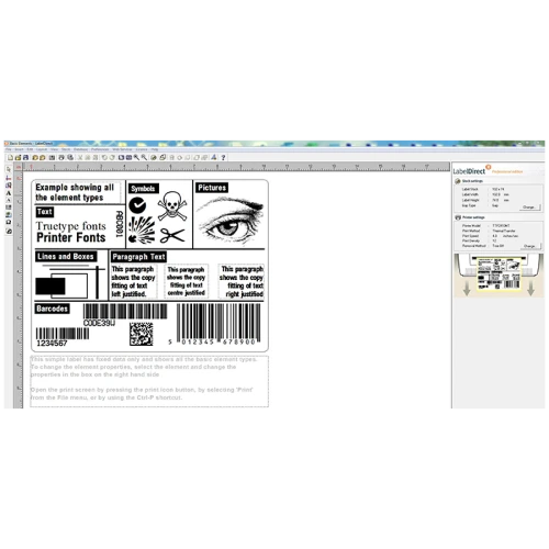 LabelDirect Label Printing Software Screenshot