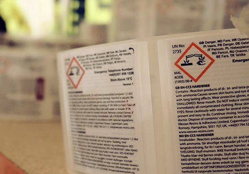 Single & Two Colour Thermal Transfer Two colour chemical label
