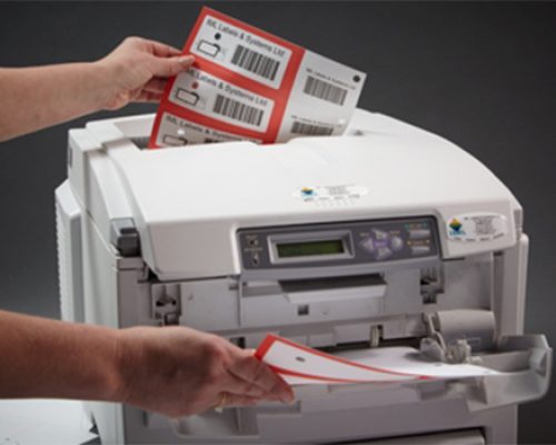 Printer Demonstration Label printing demonstration