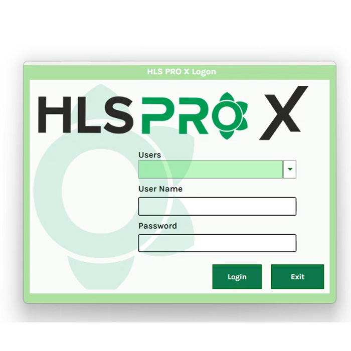 HLS Pro X screenshot login HLS Pro X screenshot login