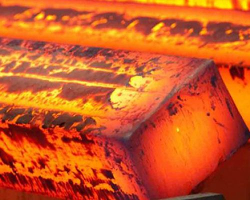 Heat Resistant & High Temperature labels Hot piece of processed steel