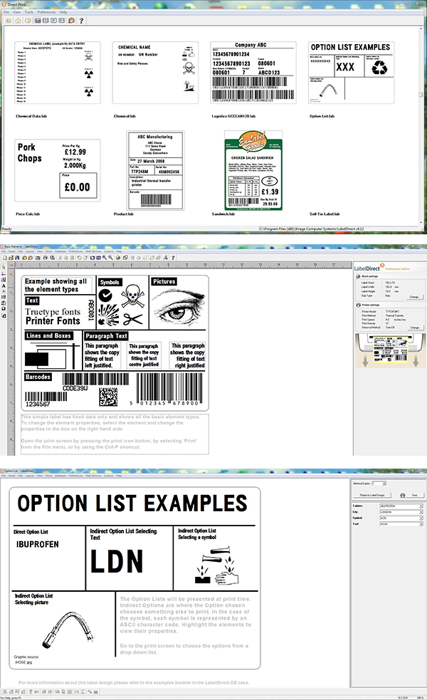 LabelDirect Screenshots LabelDirect Software Screenshots