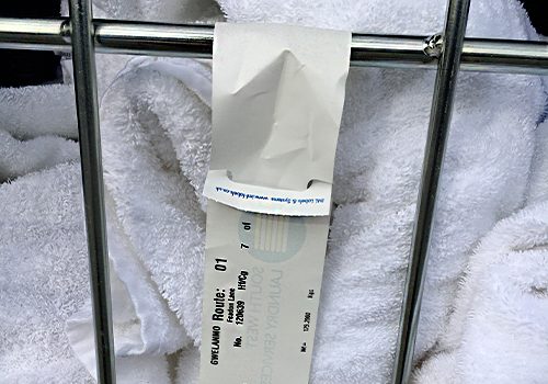 Laundry Service Identification Label Self-tie tag for laundry services