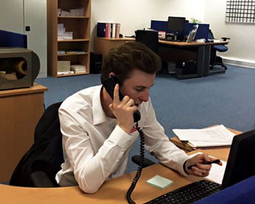Horticultural Technical Support Member of Dura assisting a horticultural customer